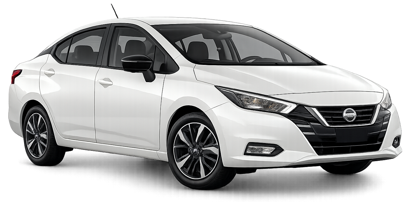 Nissan Versa para renta en Cancún – sedán 5 pasajeros automático con seguro