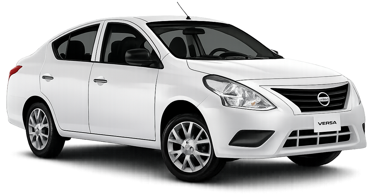 Nissan V-Drive para renta en Cancún – sedán compacto 5 pasajeros automático